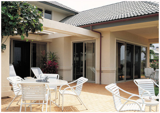 别墅露台门窗场景